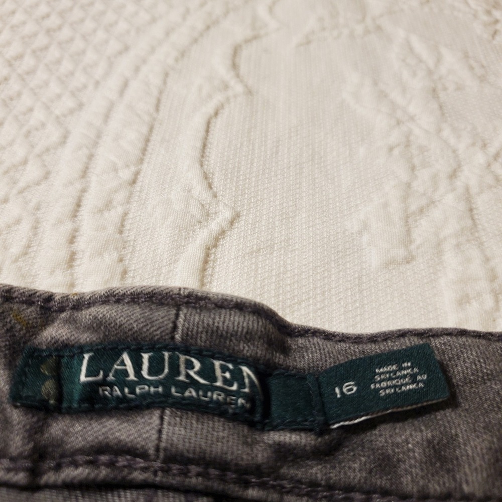 Lauren Ralph Lauren Women's 16 Jeans Classic Boot Cut Stretch Gray Casual - Picture 2 of 10